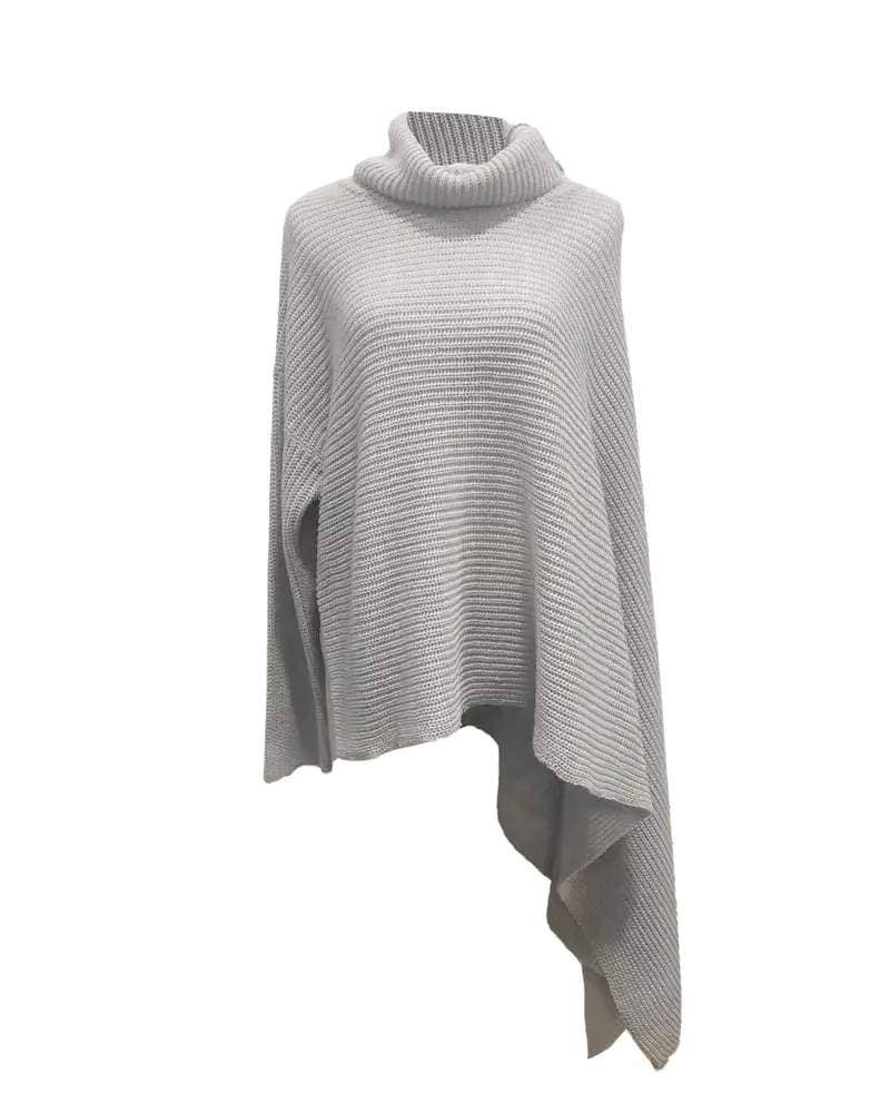 Queen Fashion – wholesale Knitted jumper – Women′s – asymmetrical turtleneck chunky knit sweater19