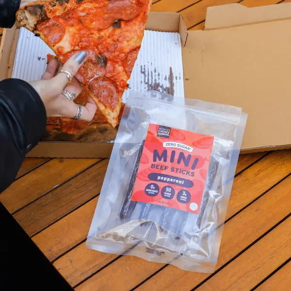 People's Choice Beef Jerky - Wholesale Jerky - Mini Sticks - Pepperoni Beef Sticks 4.0oz3