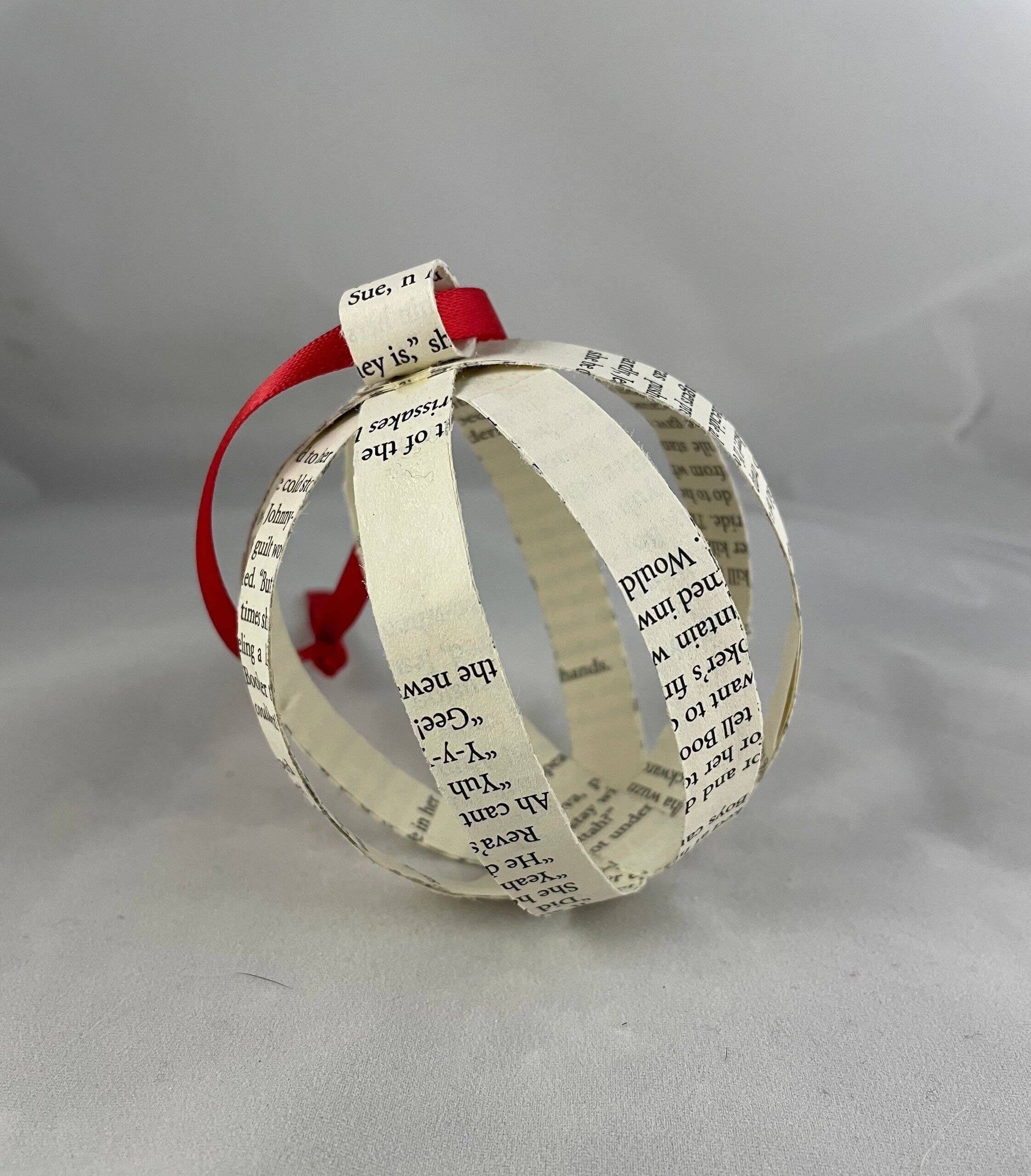 Upcycle Bookcycle - Wholesale Ornament - Book Bauble Ornament