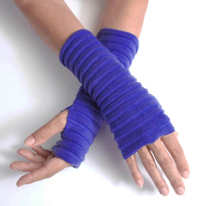 Wristees Fingerless Gloves - Royal Blue for wholesale by Anna Falcke