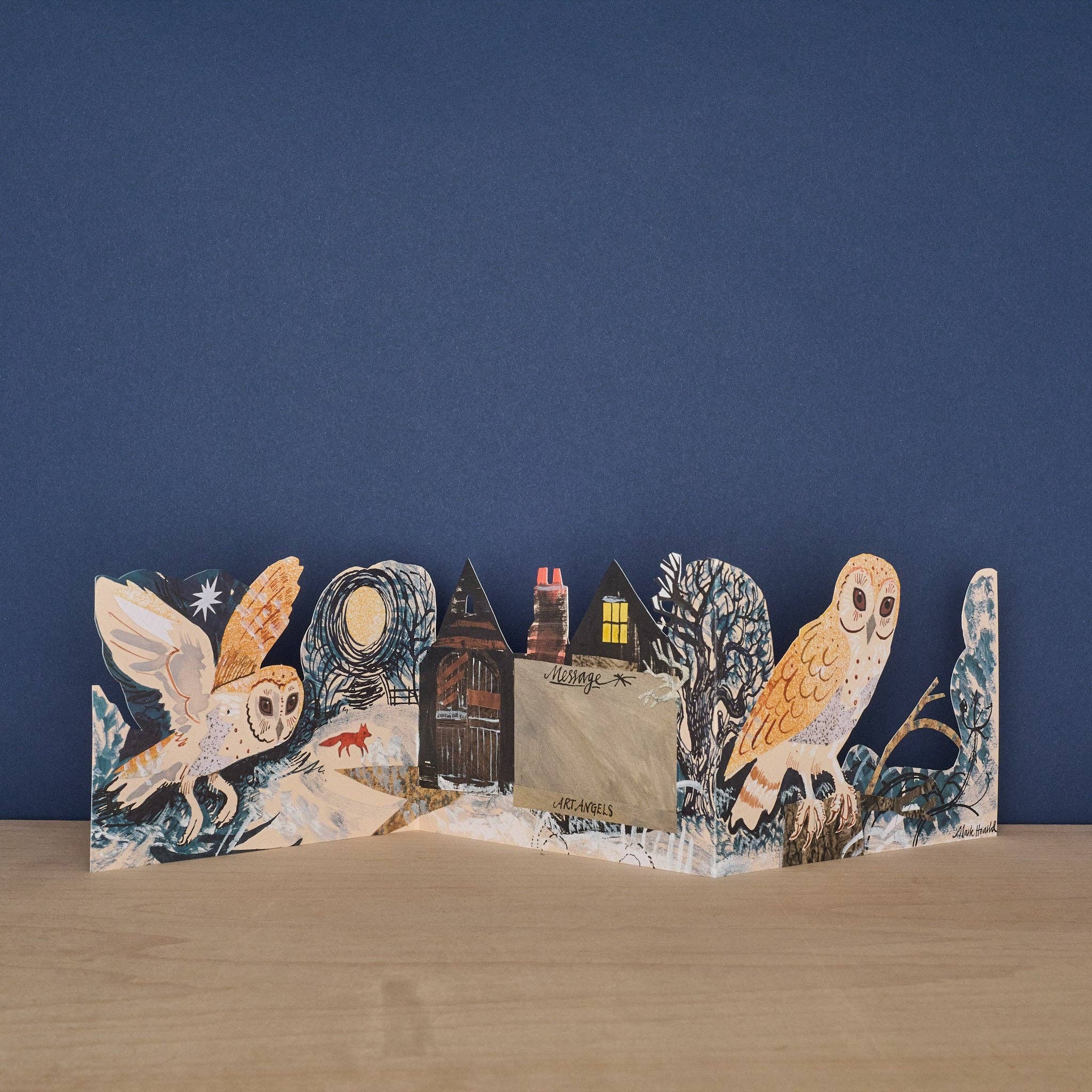 Art Angels - Wholesale Everyday Greeting Card - Three Fold Silent Flight3