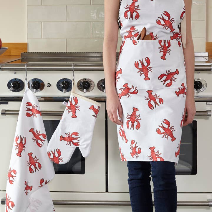 Lobster Print Apron for wholesale by Monique Lucas