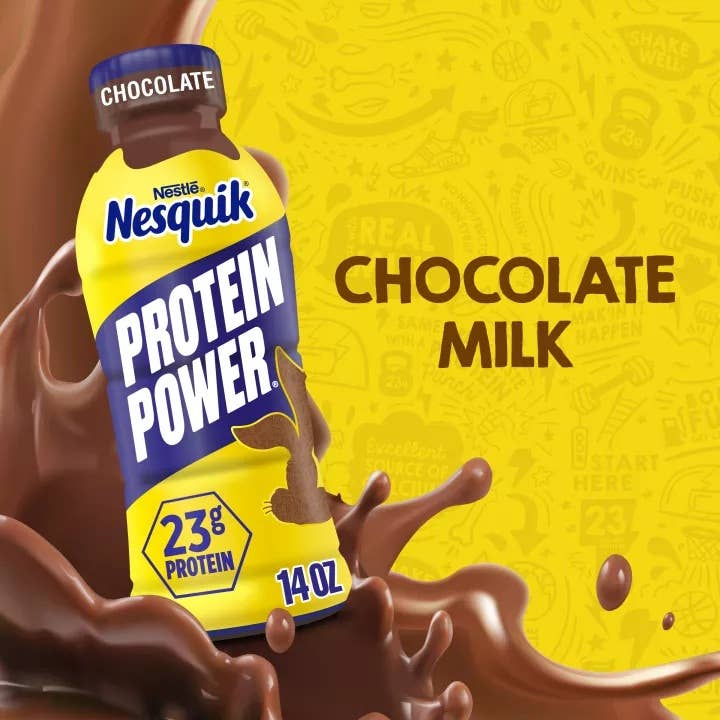Oasis Snacks - Vente Poudres protéinées/superaliments - Boisson lactée au chocolat Nesquik PROTEIN POWER, 14 oz2