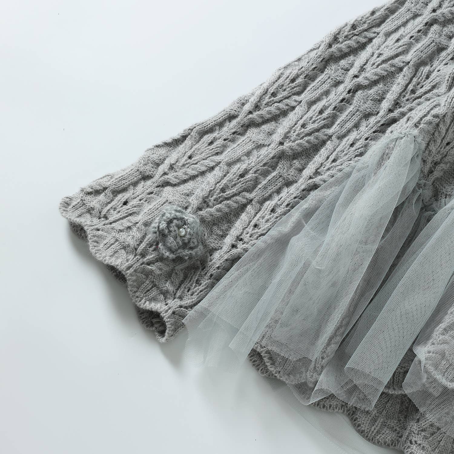 PEACH ACCESSORIES - Wholesale Cardigan - Dames - Superzacht vest met rozenbloemdetails SK13111