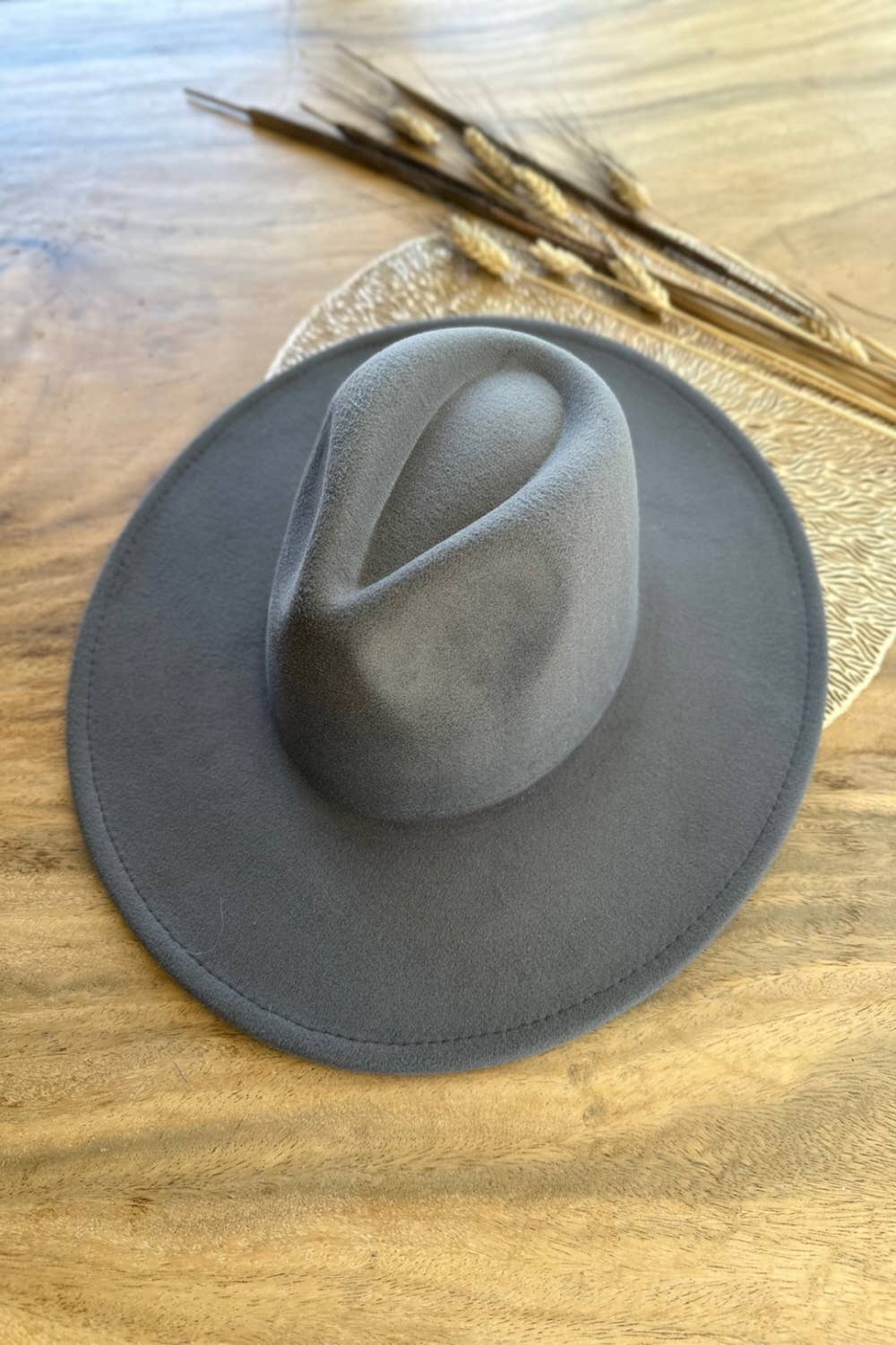 One and Only Accessories - Wholesale Fedora - Women's - Best seller Fashion Classic Wide Brim Felt Hat New Color33