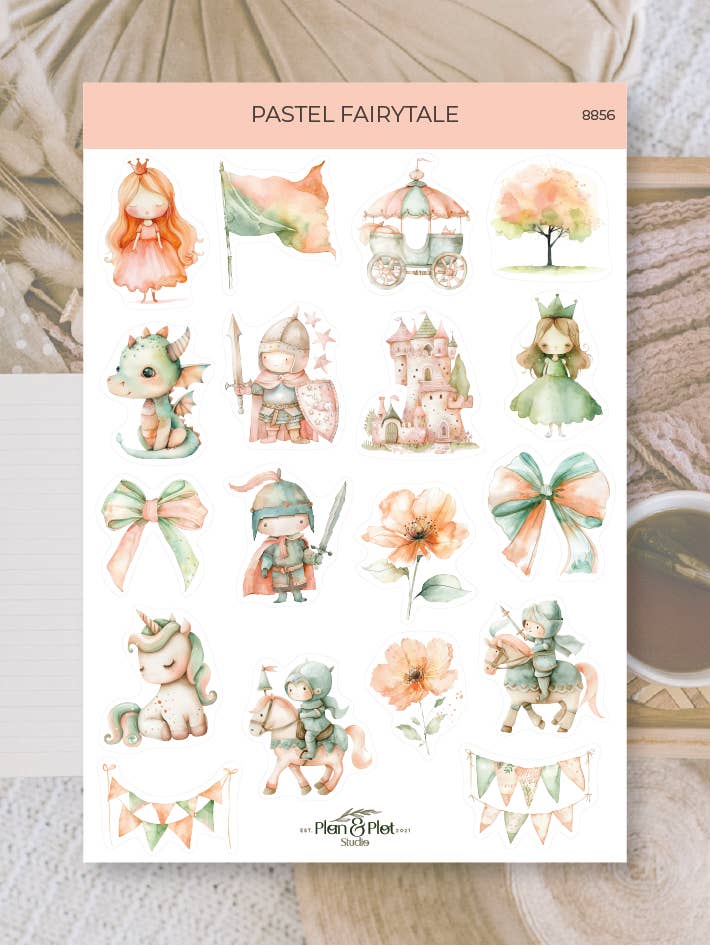 Pastel fairytale | Sticker for wholesale by Plan & Plot Studio
