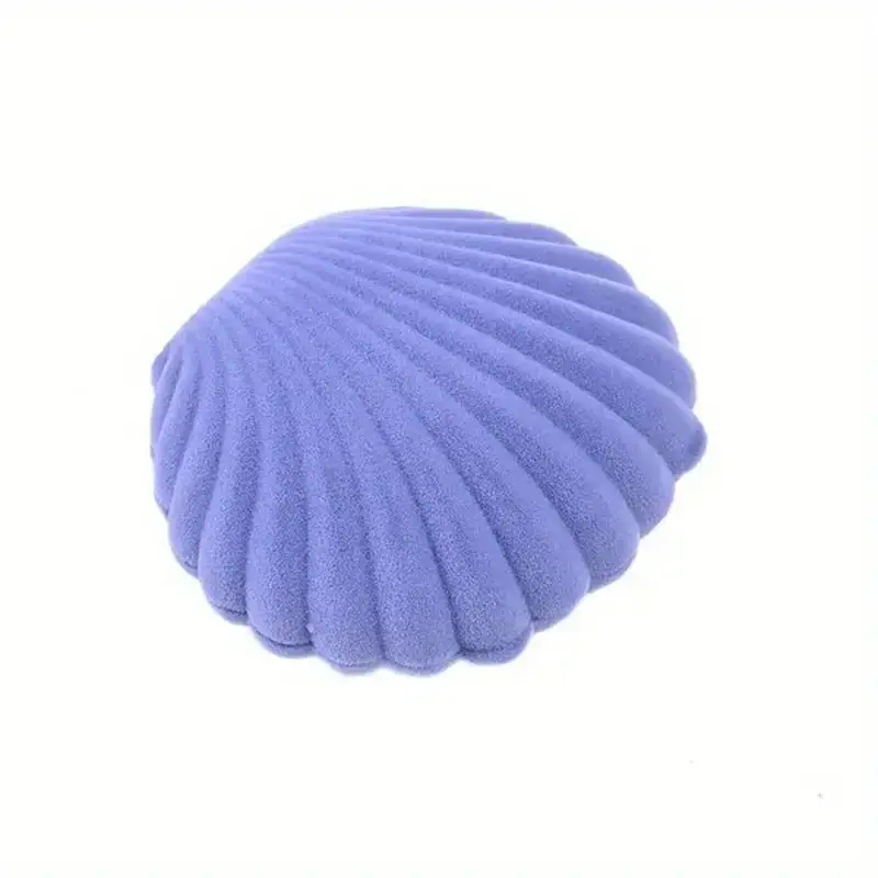 Magnifique Hearts - Vente Boîte/rangement à bijoux - Boîte d'exposition pour boucles d'oreilles et collier en velours forme coquillage6