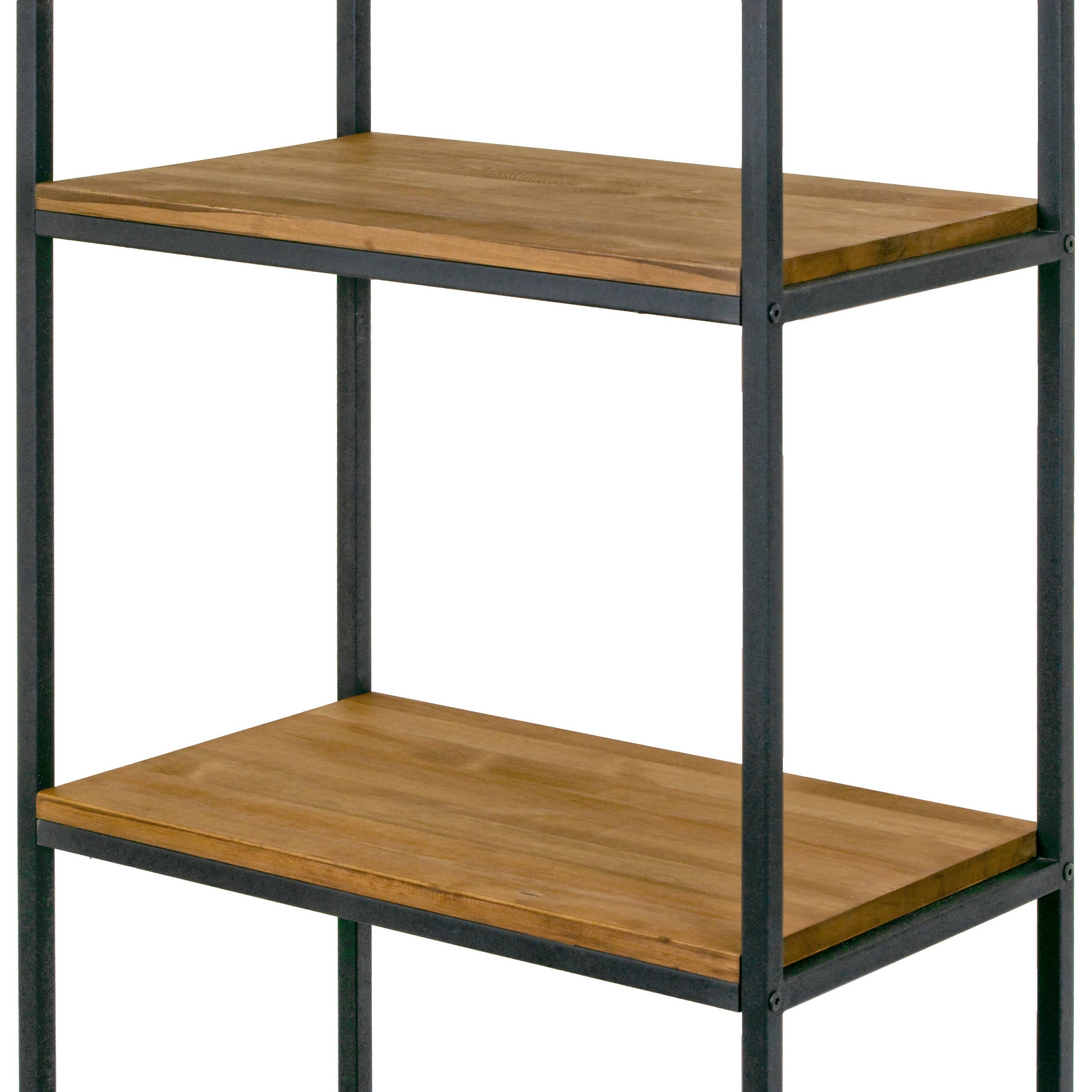 Glamour Home - Wholesale Free Standing Shelf - Ailis Pine Wood Etagere Bookcase with Metal Frame5