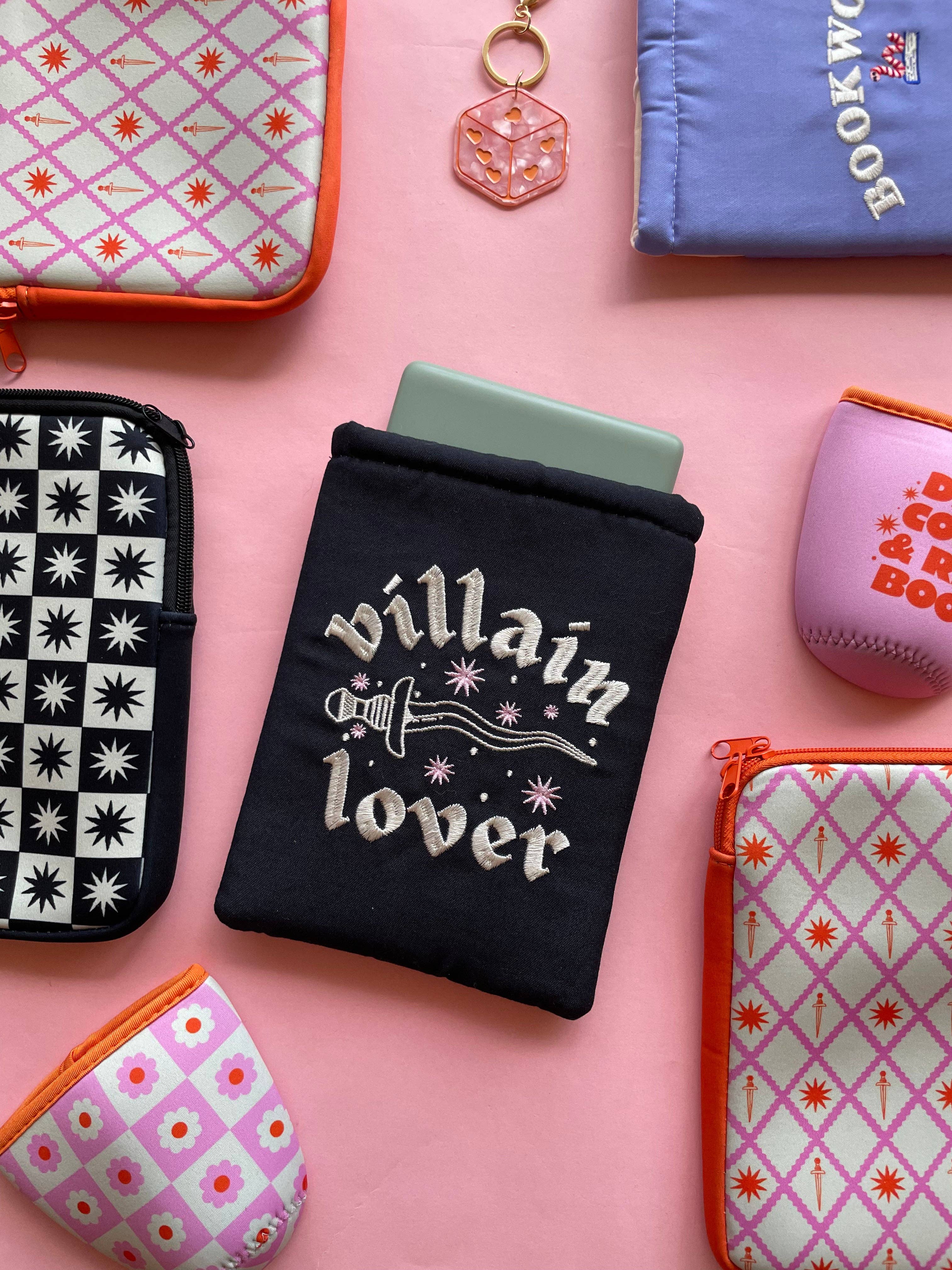 Jollie Ollie Designs - Wholesale Book Cover - Villain Lover Embroidered Book Sleeve & Kindle Sleeve0