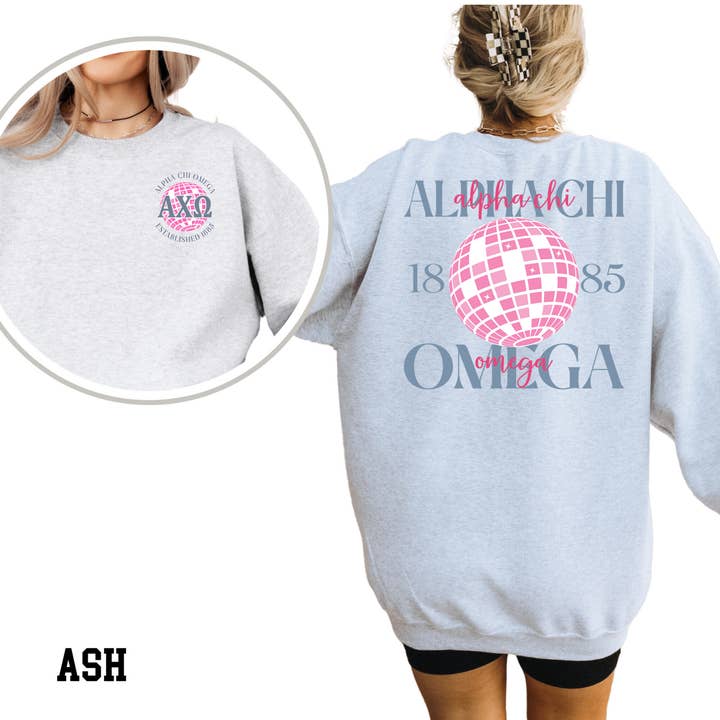 Kite and Crest - Wholesale Graphic Sweatshirt - Women's - Disco Sorority Sweatshirt