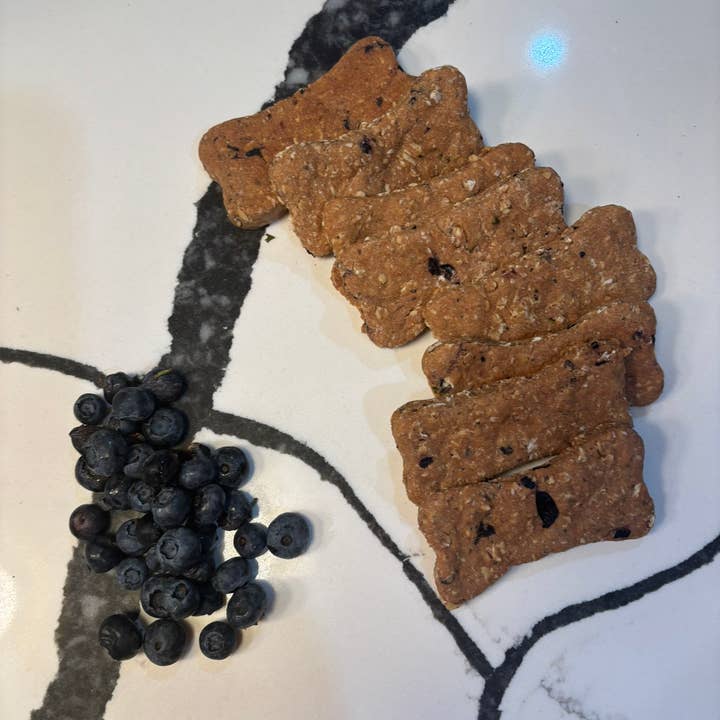 PAWsitively Organic Dog Bakery - Wholesale Pet Treats - Dog - Organic Blueberry Bones1