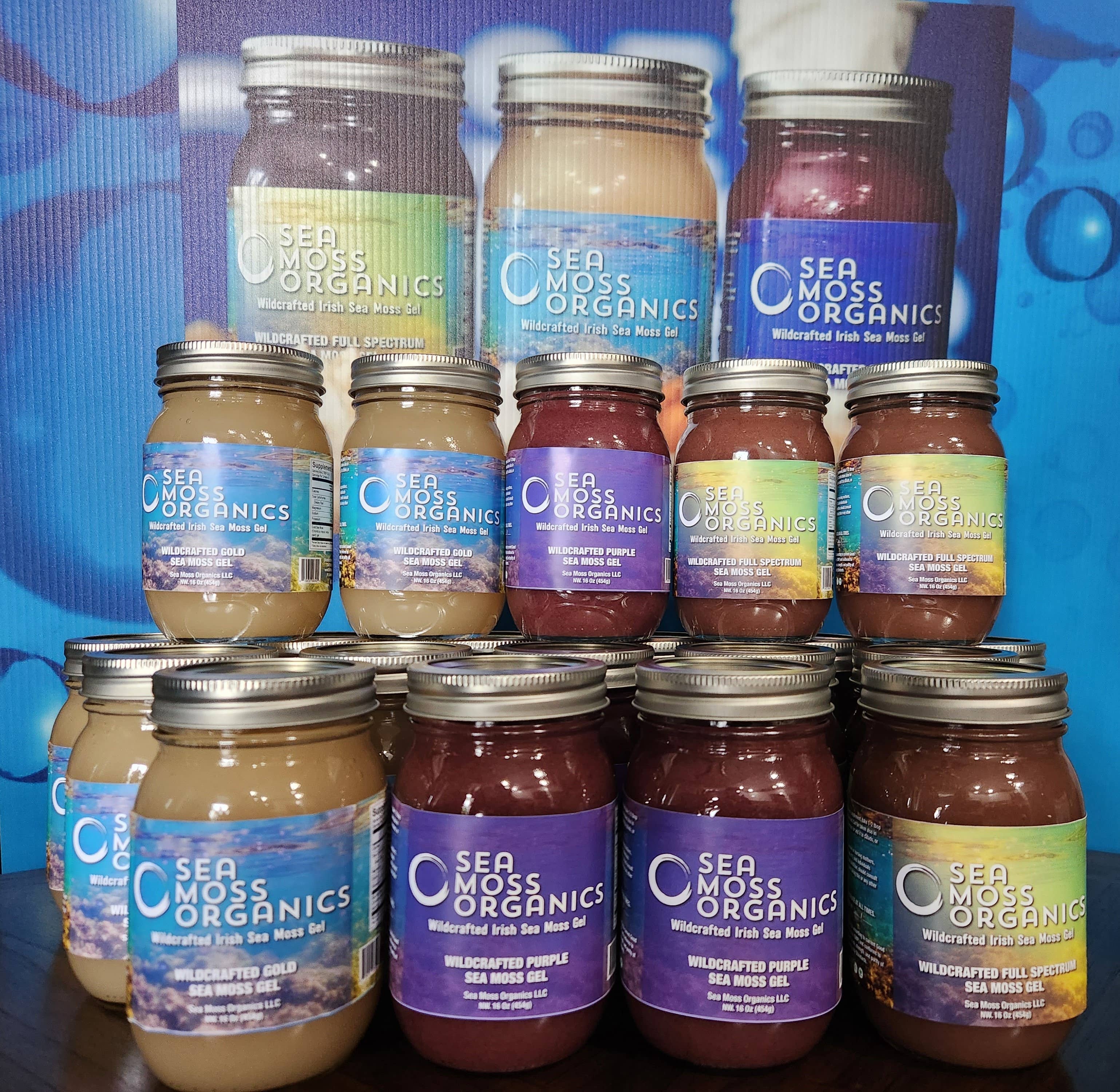 Sea Moss Organics LLC - Wholesale Oral Supplement/Vitamin - Wildcrafted Gold Sea Moss Gel 16 Oz Fresh Made Daily.6