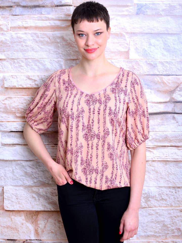 ANNETT dusky pink lace blouse by STADTKIND POTSDAM for wholesale by Stadtkind Potsdam