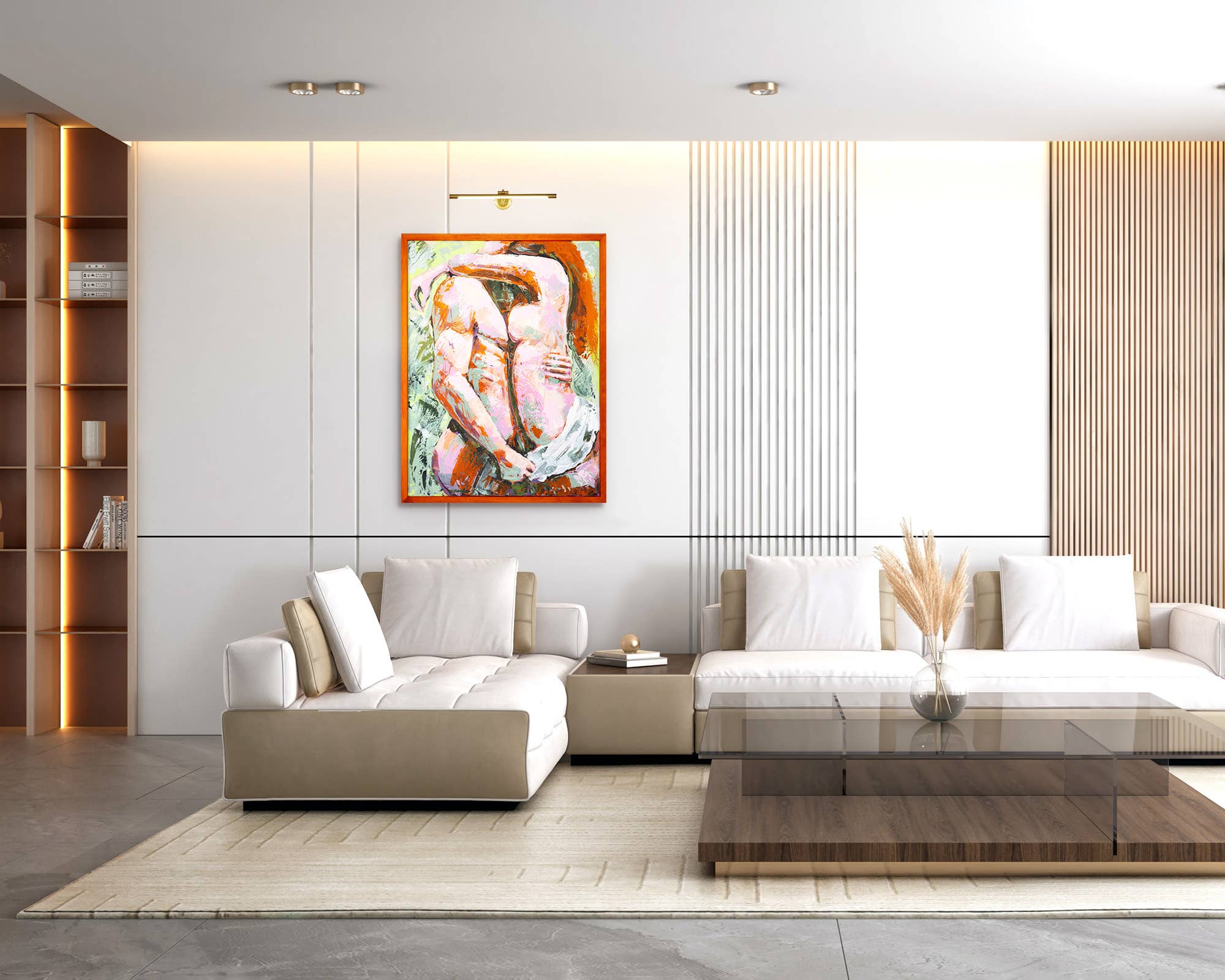 SIA EventFrame – wholesale Bildram – Tunn kant furu lövträ bildram, handgjord mattad ram9