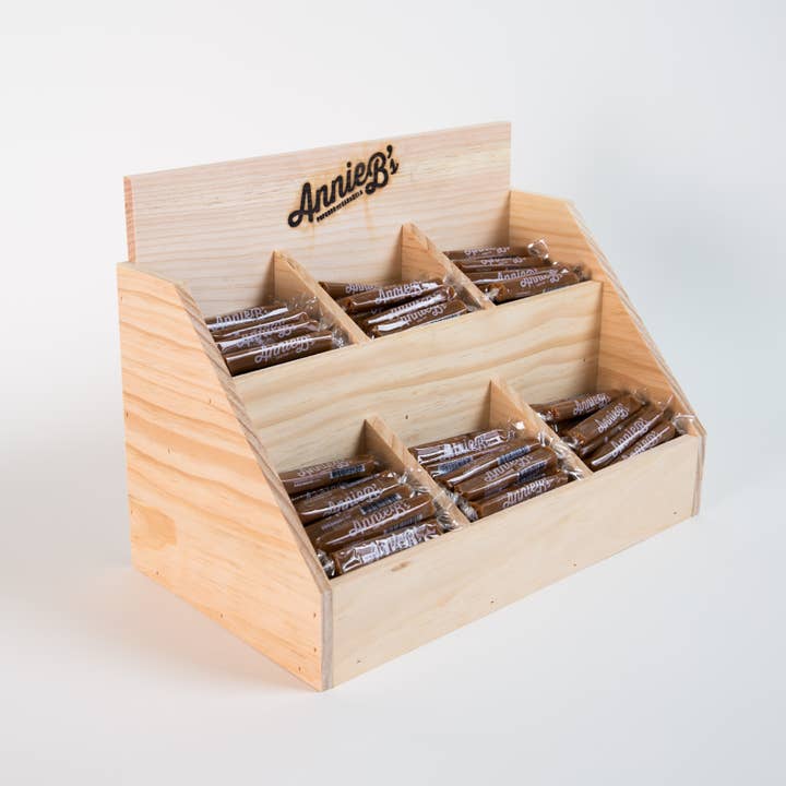Annie B's - Wholesale Retailer Display - Food & Drink - Wooden Caramel Display for Bulk Caramel - Handmade in USA!5