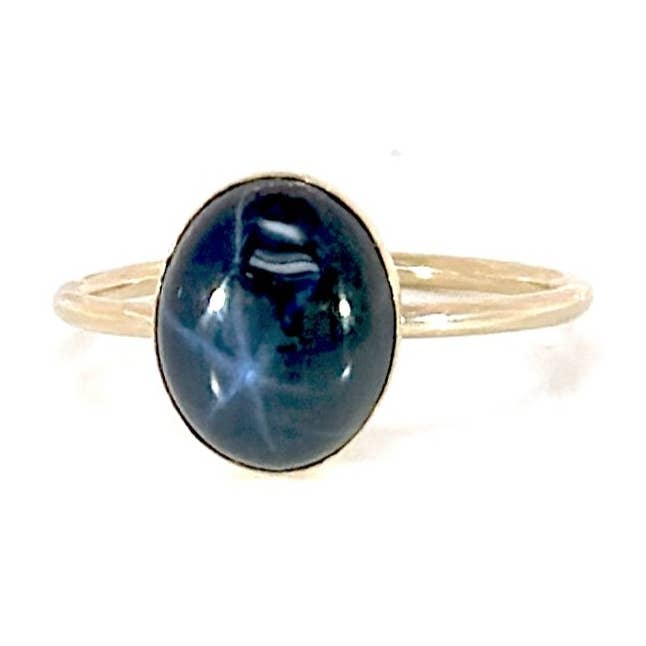 Saphirring mit blauem Stern für den Großhandel von Mabel Chong