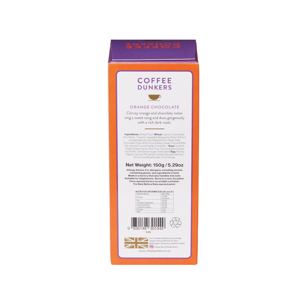 Ace Tea London – wholesale Biscuit – Orange Chocolate COFFEE DUNKERS - 150g4