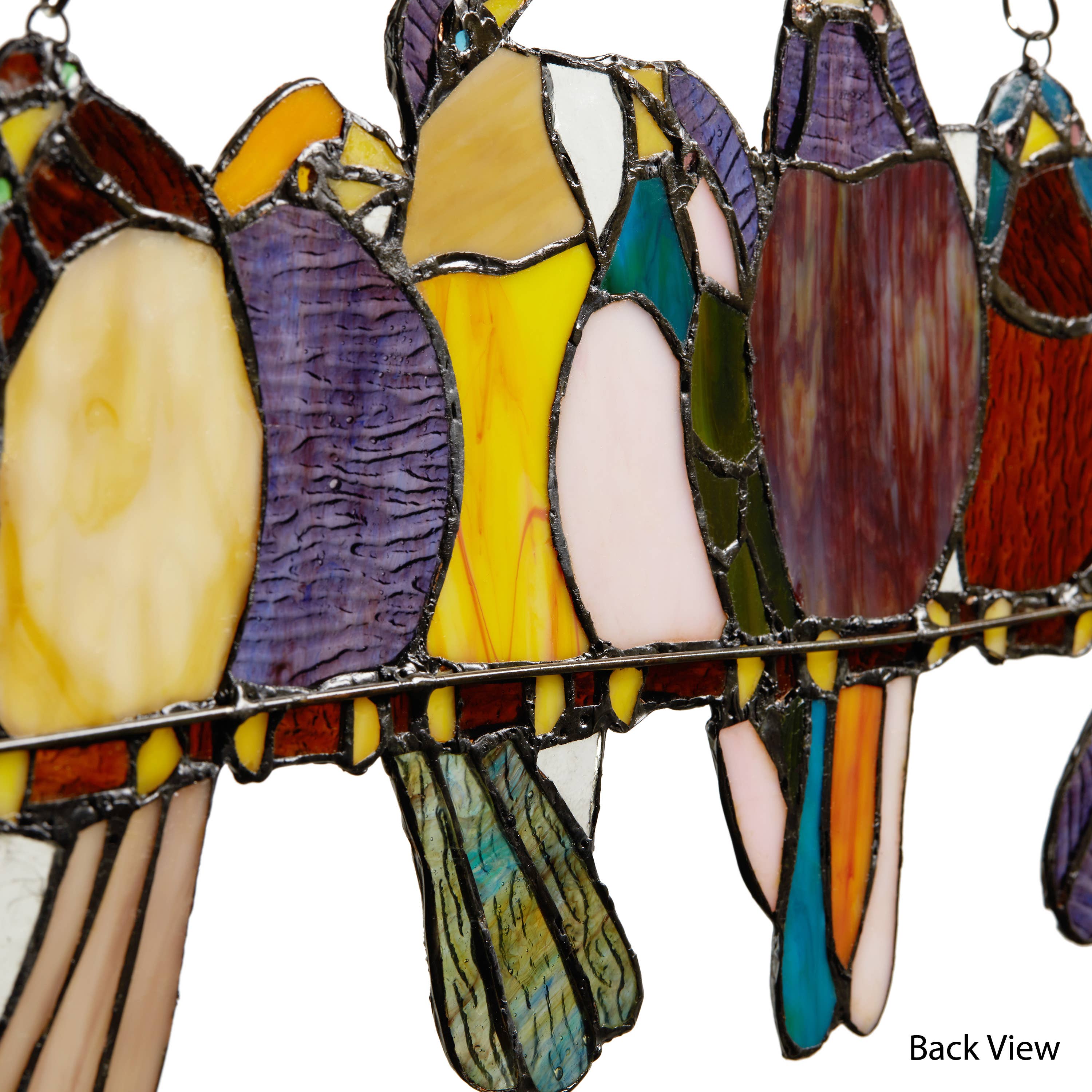 River of Goods - Wholesale Suncatcher - 9.5"H Marisol Multicolor Birds Stained Glass Window Panel12