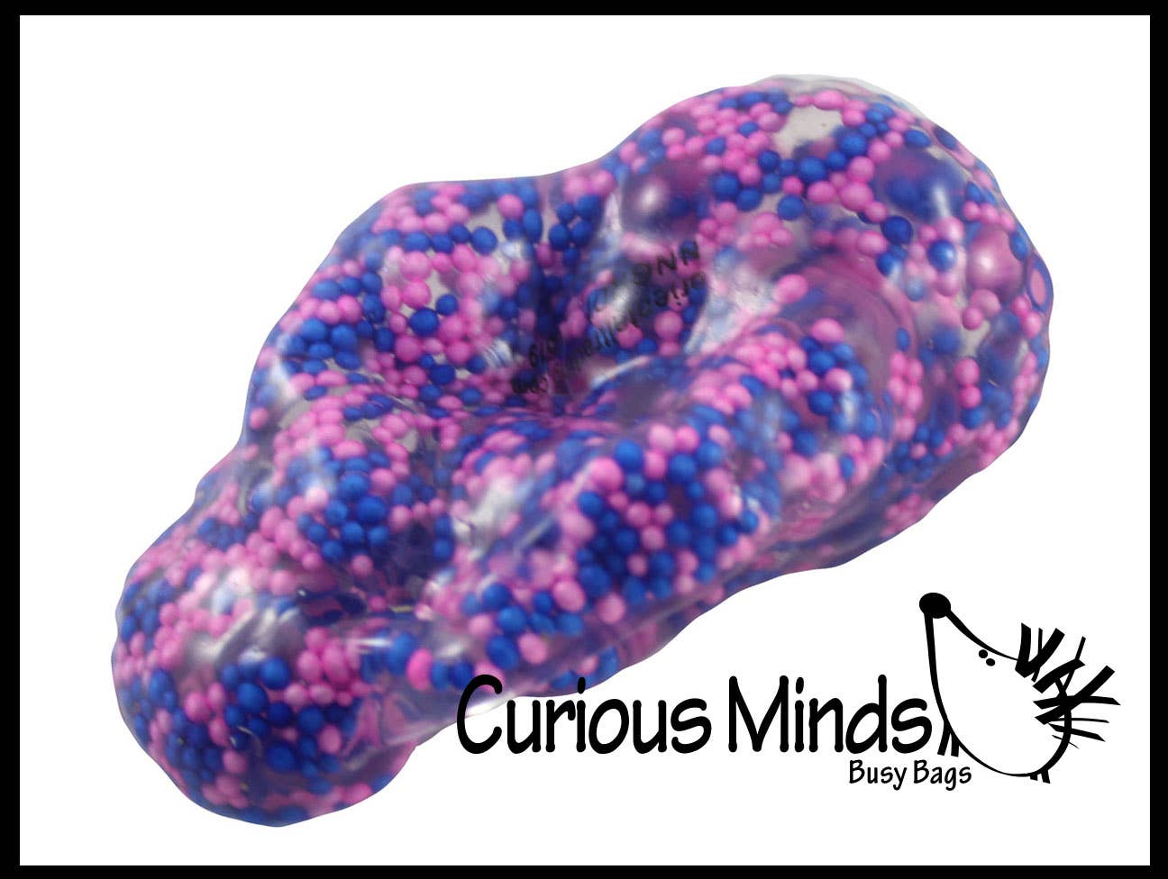 Curious Minds Toys – Brinquedo de espuma - Crianças e bebés por atacado – Confetti 1- 2" Confetti Bola de Stress Moldável - Squishy Gooey S8