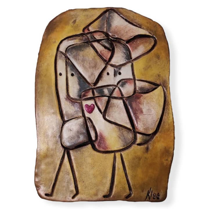 BROERS EN ZUSSEN 1930 Paul Klee -Fine Clay Art door Asi K.K.Talitra voor wholesale door TALITTA