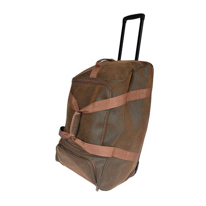 Monster Duffle - Brown Scotch Grain for wholesale by Bellemonde