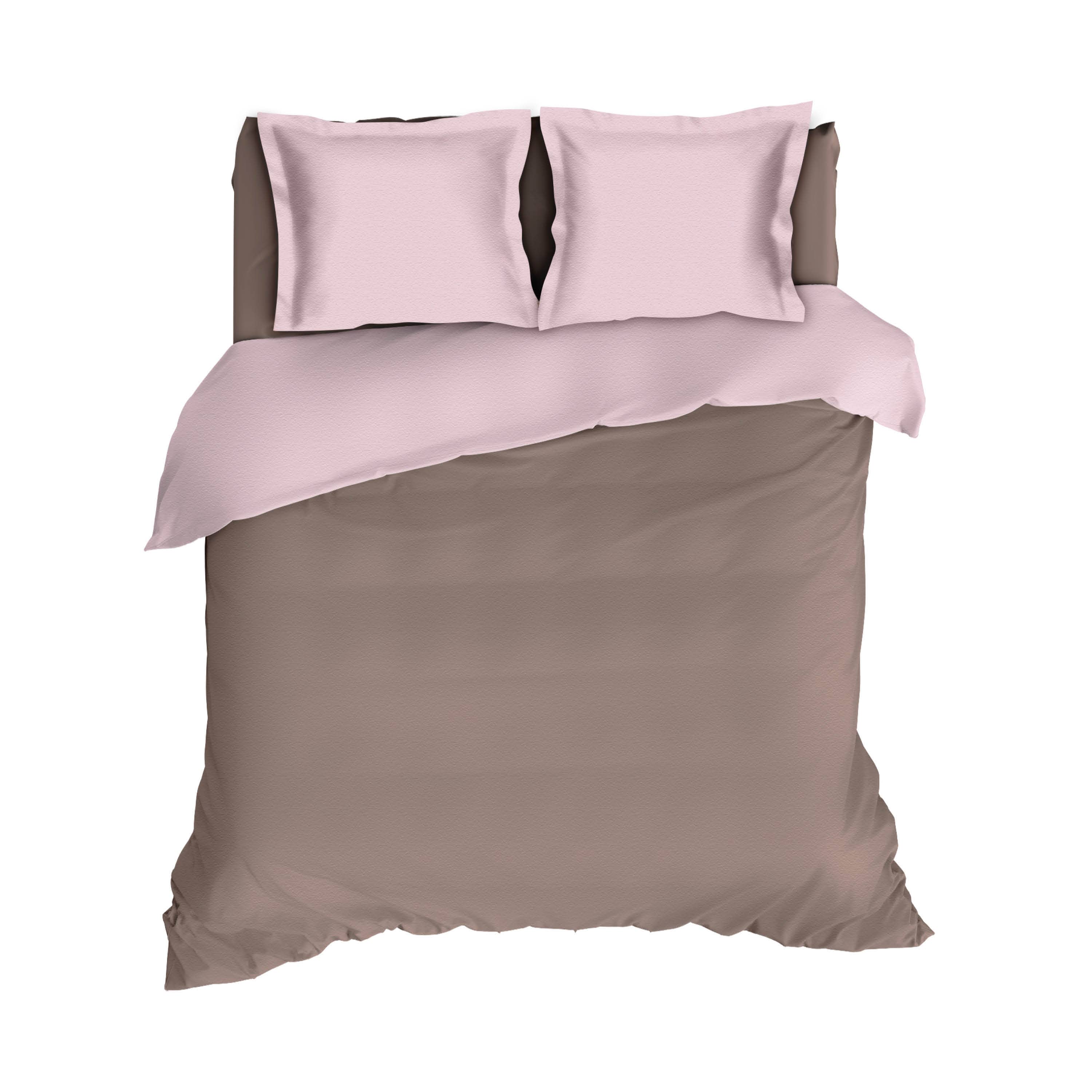 TEXTAP B.V. - Wholesale Duvet Cover - Romanette Flanel Duvet Cover Comtesse Taupe/Rose2
