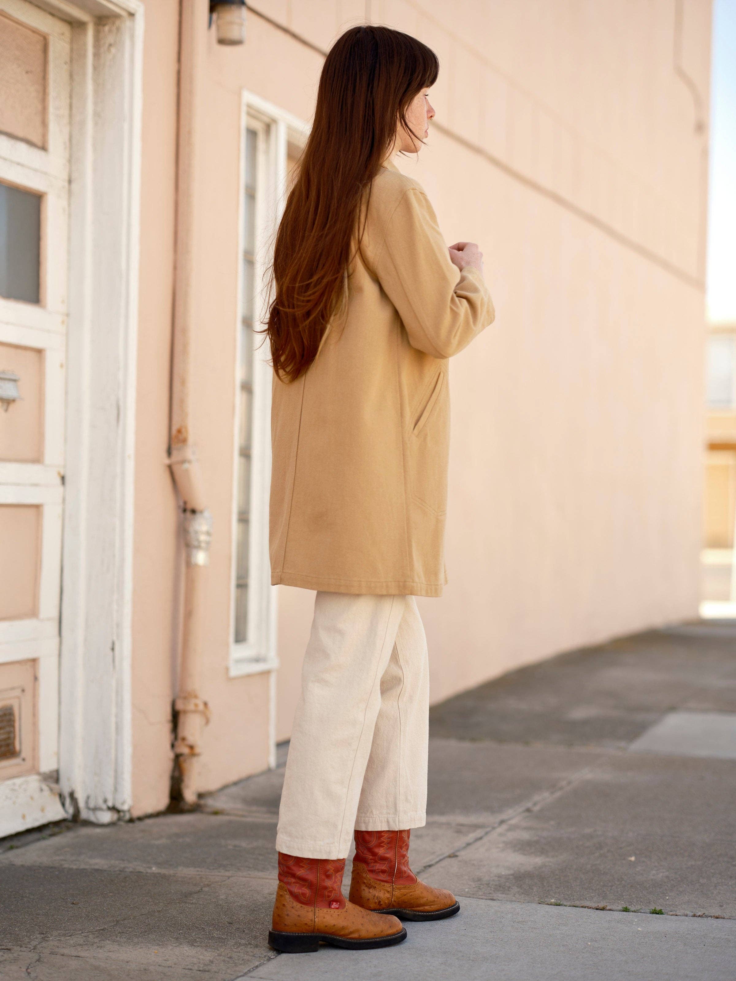 Flødekaramel Sawyer Frakke for engroshandel på Faire11