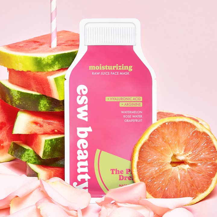 The Pink Dream Moisturizing Raw Juice Sheet Mask for wholesale by ESW Beauty