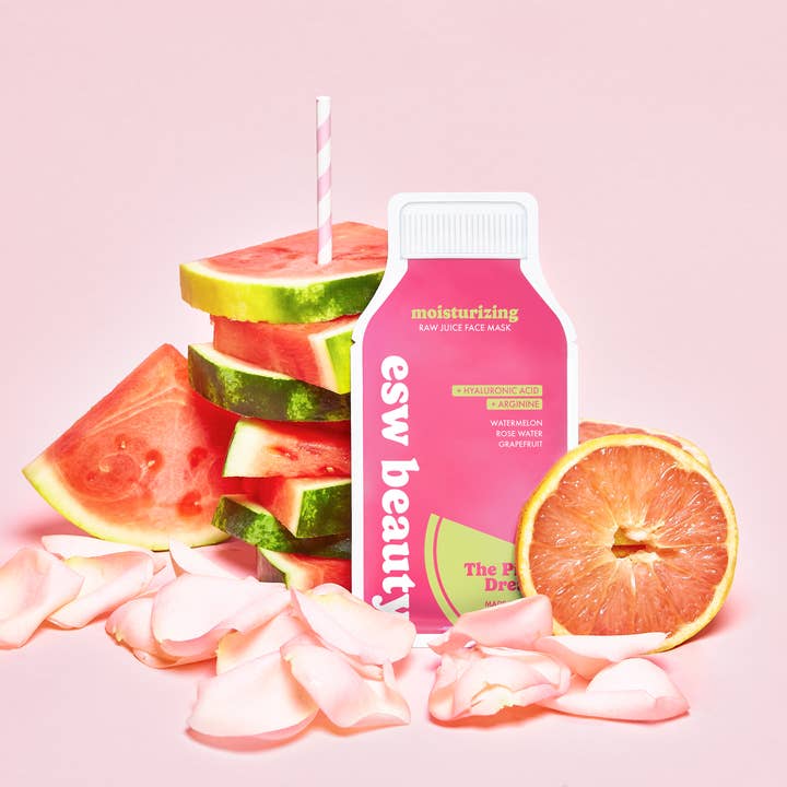 The Pink Dream Moisturizing Raw Juice Sheet Mask for wholesale by ESW Beauty