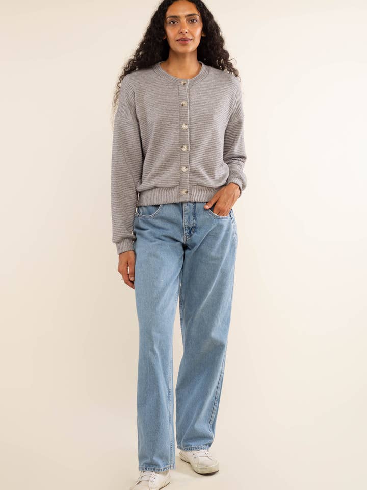 Jos Heavy Rib Cardigan - Plus Size for wholesale by NLT