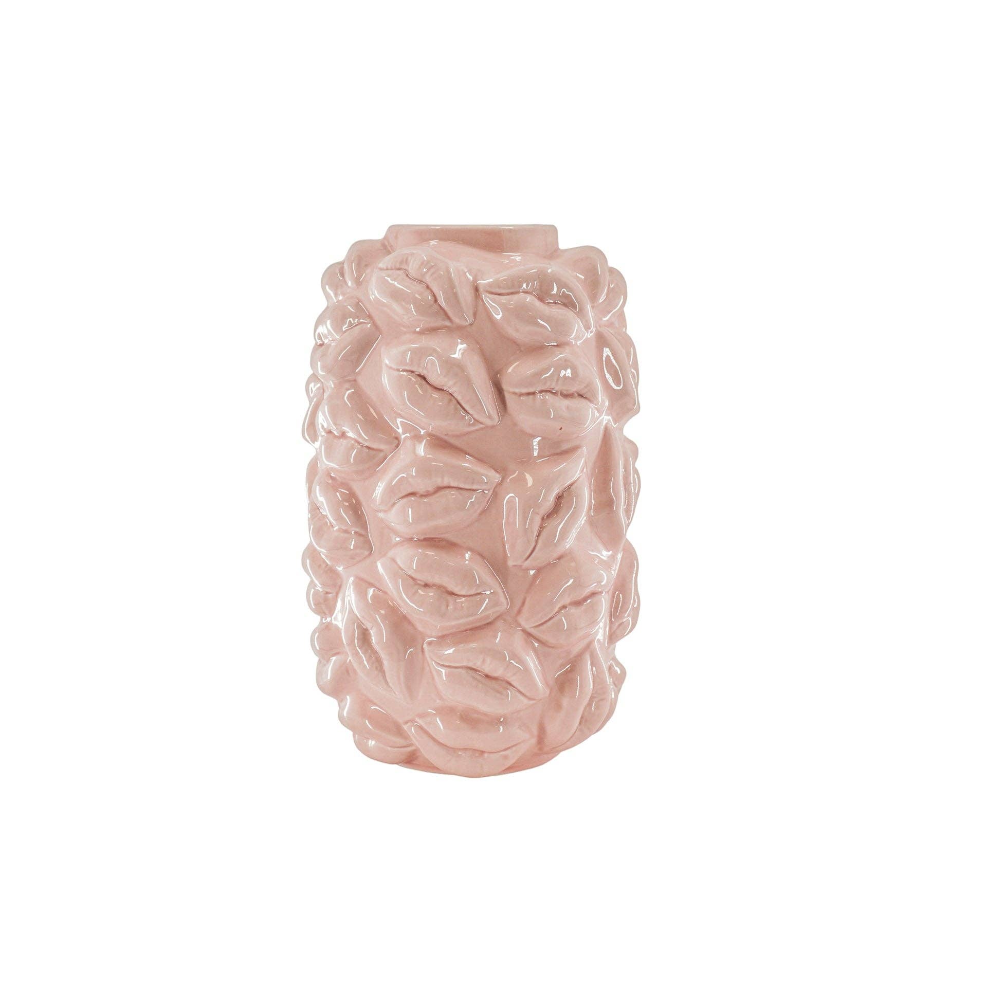 Housevitamin bv - Wholesale Vase - Vase - Kisses - Ceramics - Light Pink - 17x17x27cm