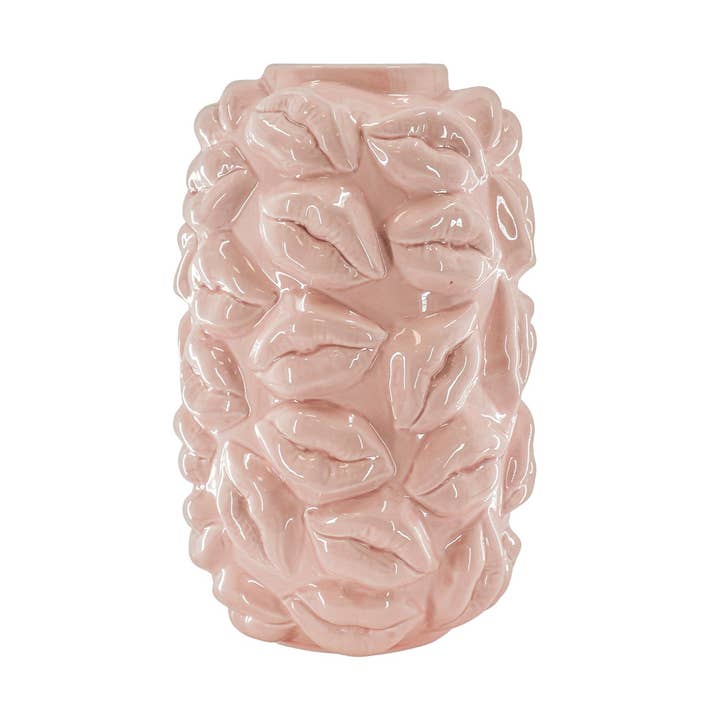 Housevitamin bv - Wholesale Vase - Vase - Kisses - Ceramics - Light Pink - 17x17x27cm0