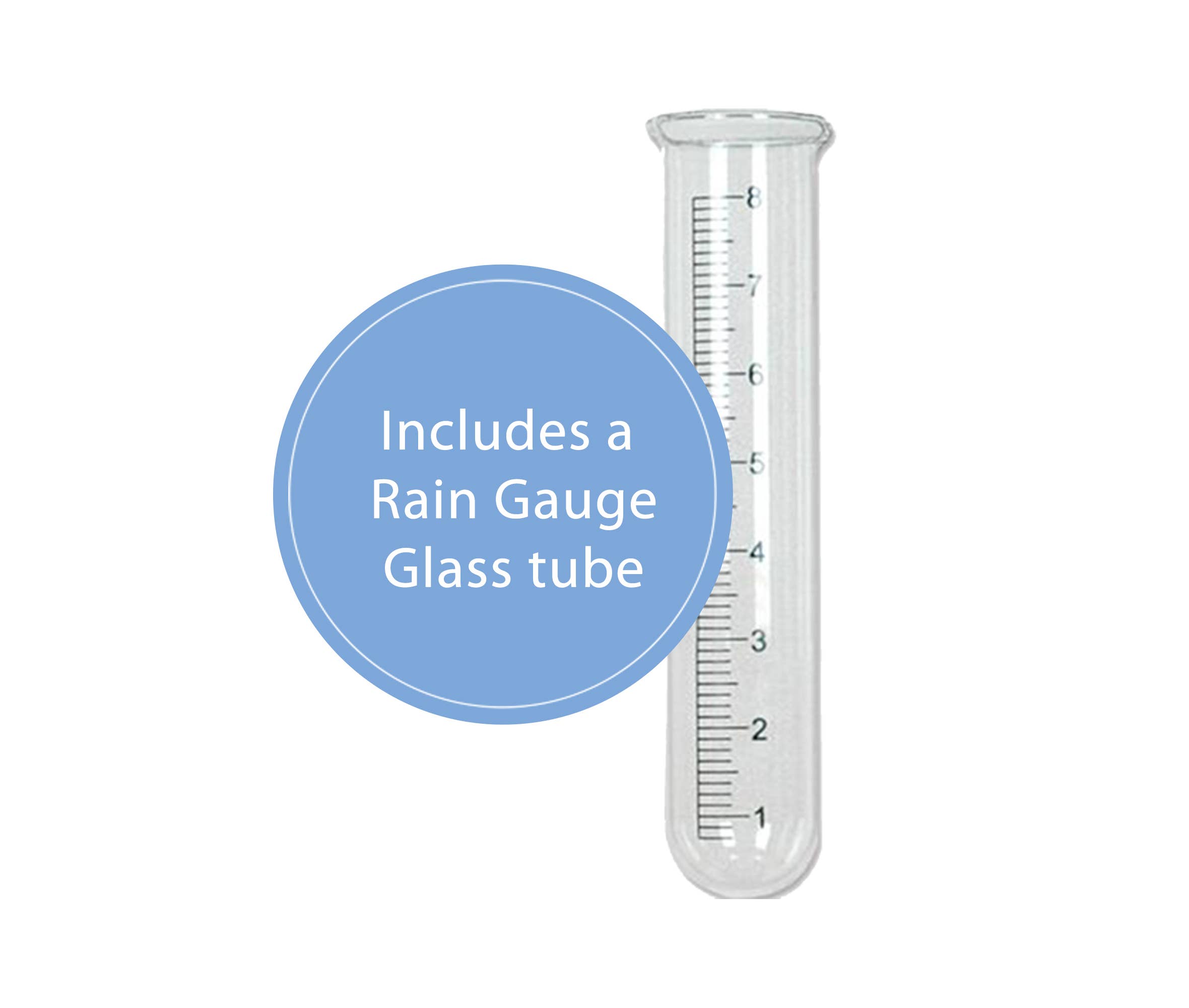 Continental Art Center - Wholesale Garden/Lawn Stake - Glass and Metal Hummingbird Rain Gauge Stake4