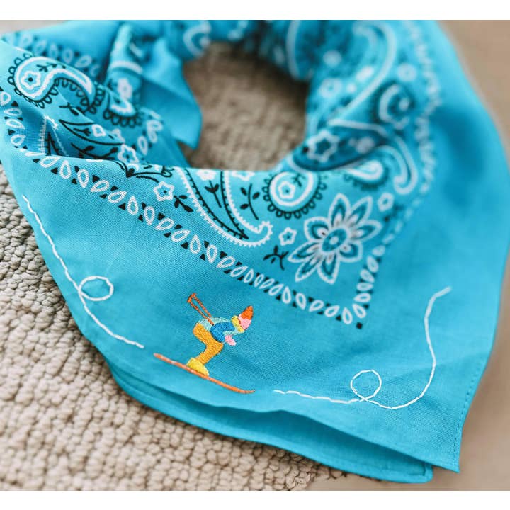 Little Lamb Designs - Wholesale Bandana - Unisex - Embroidered skier bandana | skiing accessories | apres ski