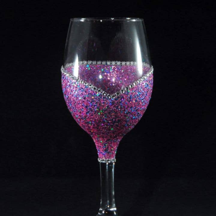 WineyBitches.Co - Wholesale Wine Glass - Groomsman – Handmade Bling Wine Glass (Wedding Party Collection)11