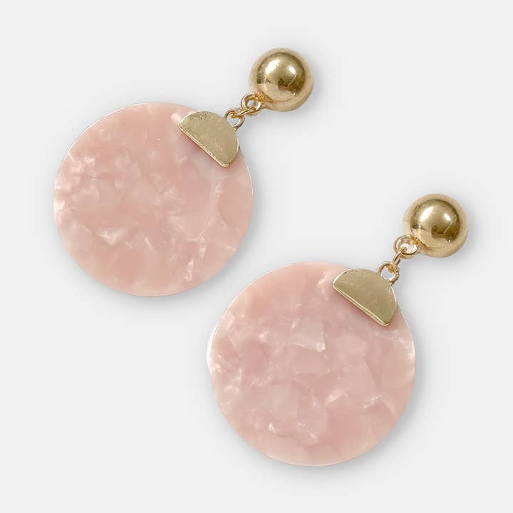 Rose Alabaster øreringe for engroshandel hos sanctuaire