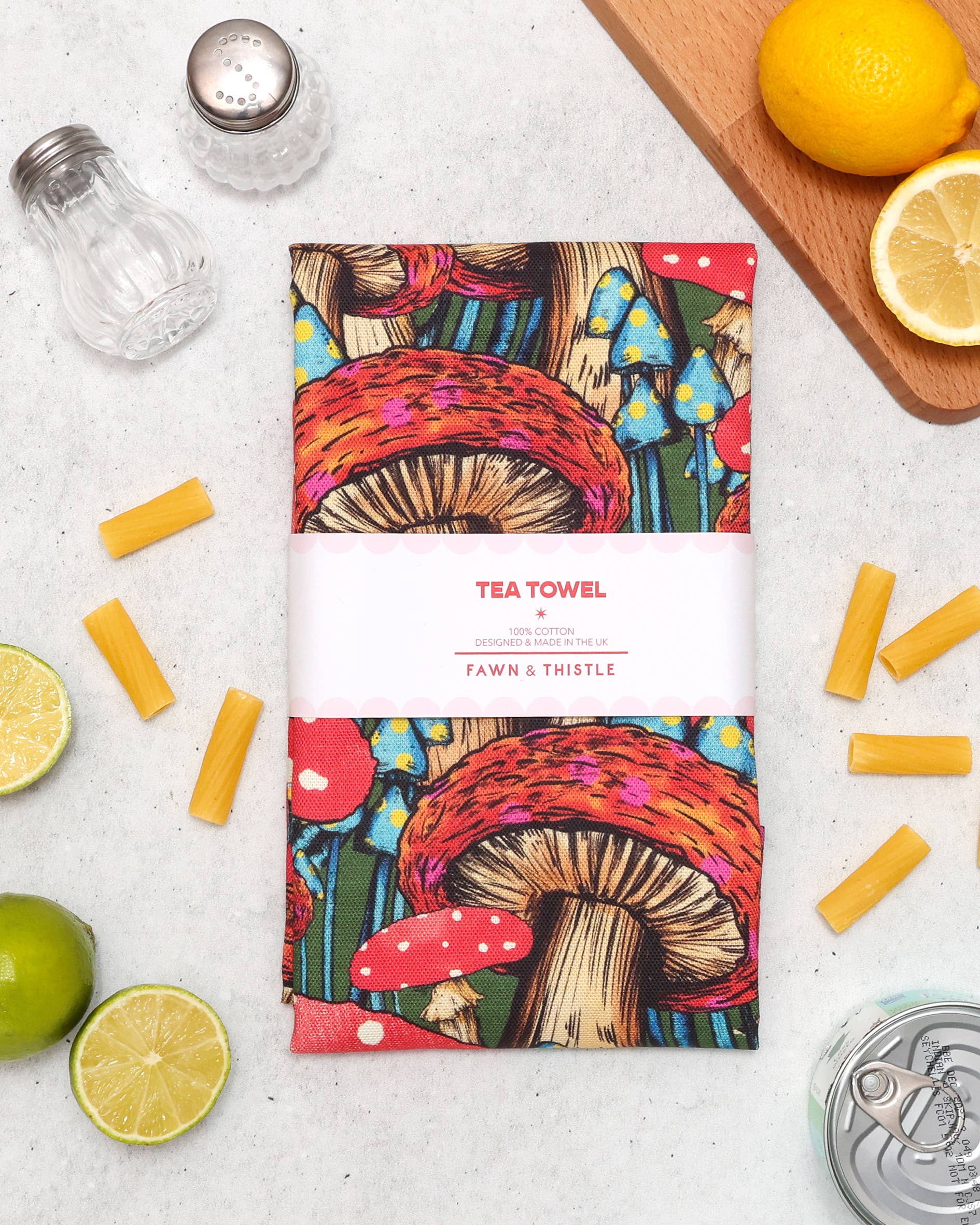 Fawn & Thistle Ltd (US Duties Paid) - Wholesale Tea Towel - Mushroom Tea Towel | 100% Cotton Dish Towel | Funghi6