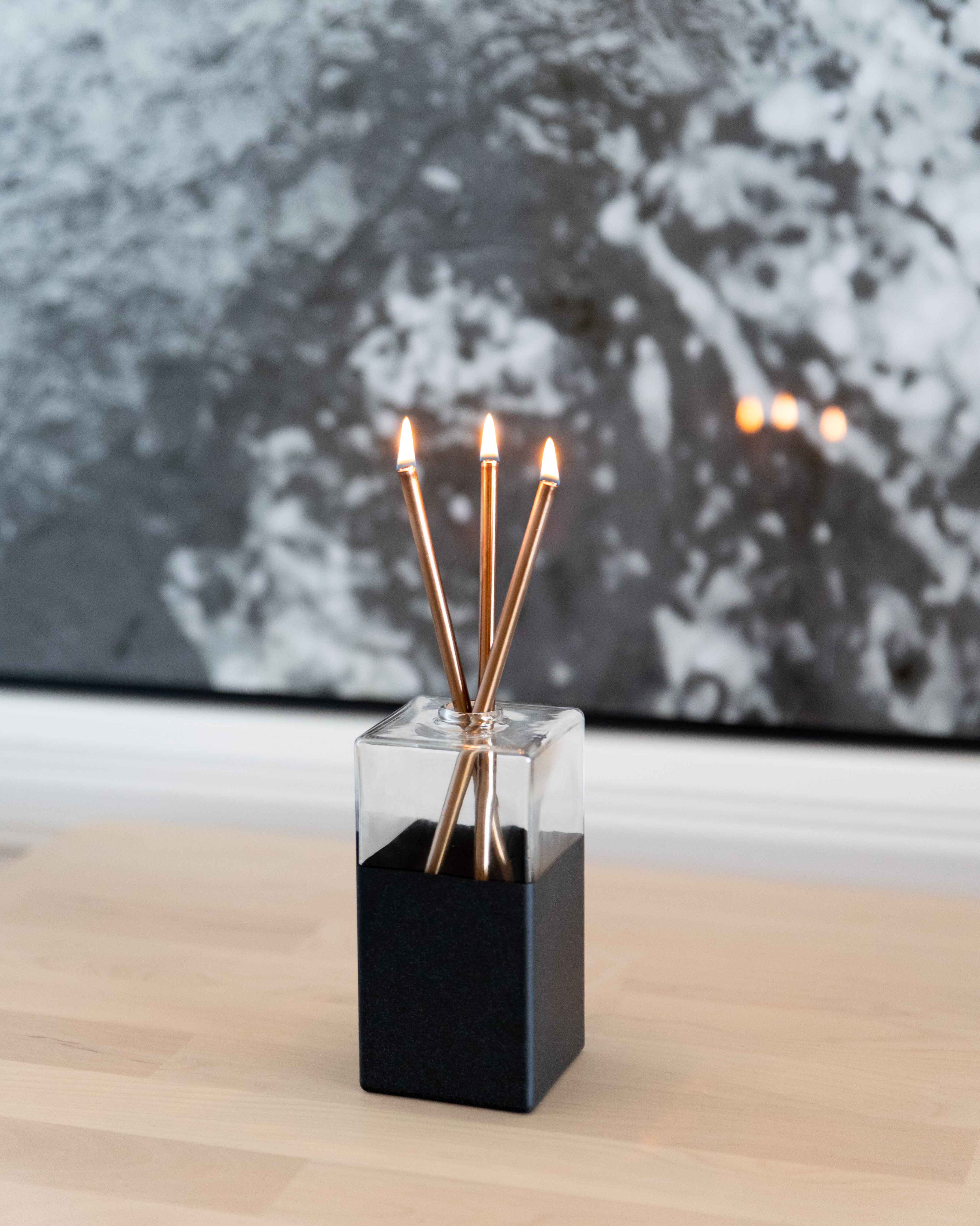 Everlasting Candle Co. - Wholesale Tapered Candle/Candlestick - Champagne Everlasting Candle – Reusable Steel [x1 Pack]4