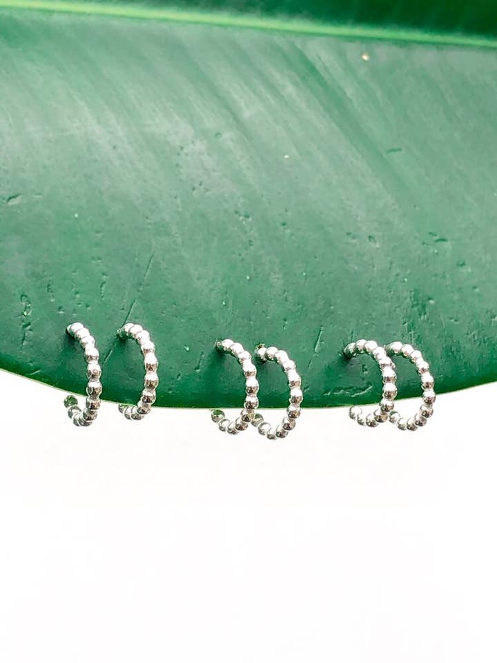 Small Dew Drop Hoops for wholesale by Zanny Adornments