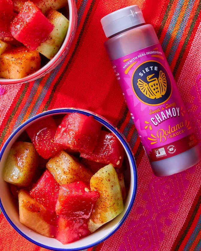 Siete Foods - Wholesale Hot Sauce - Chamoy Botana Sauce 16pk3