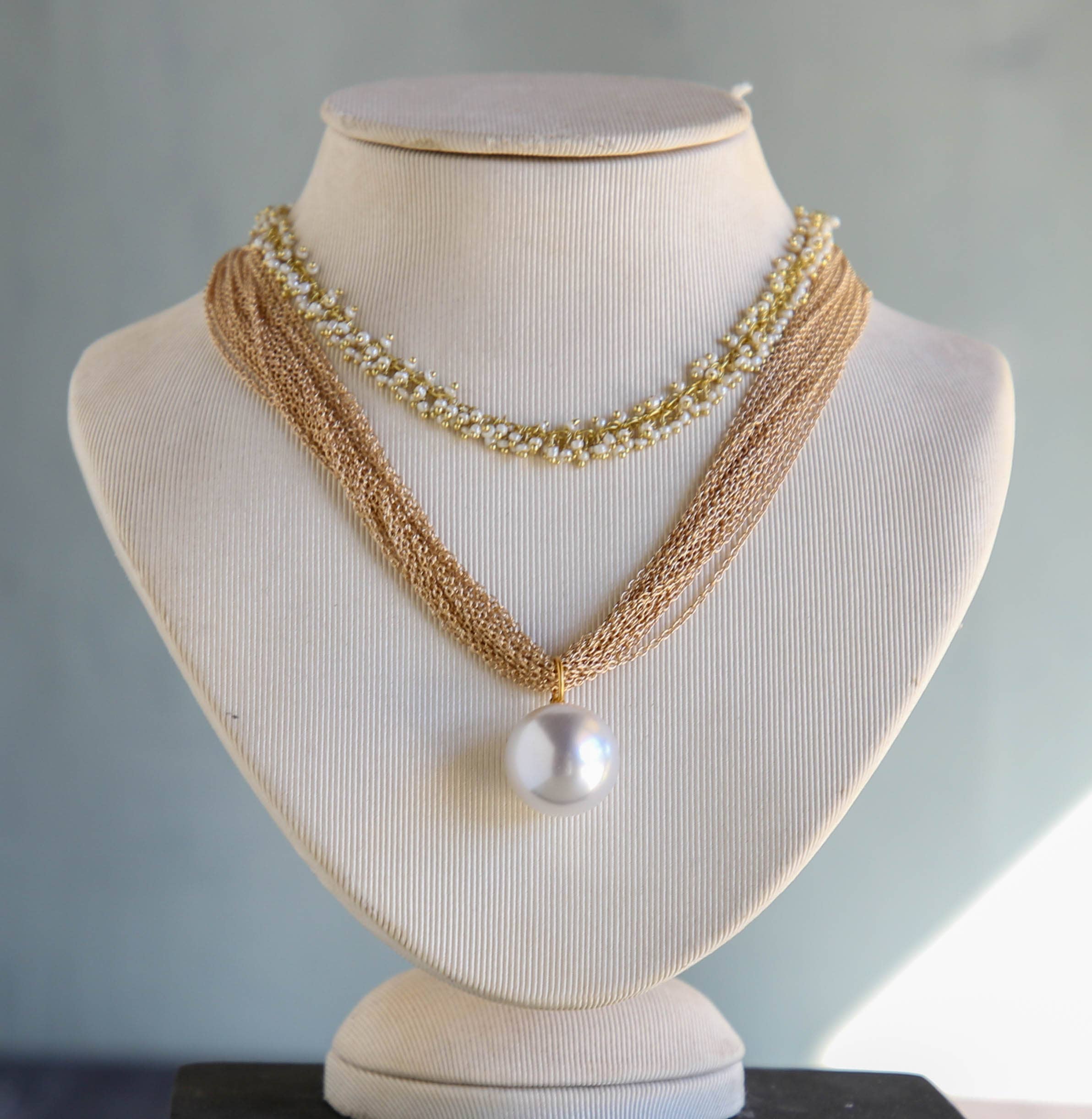 Catherine Page Jewelry - Wholesale Pendant/Charm Necklace - Halo Pearl Pendant Necklace2