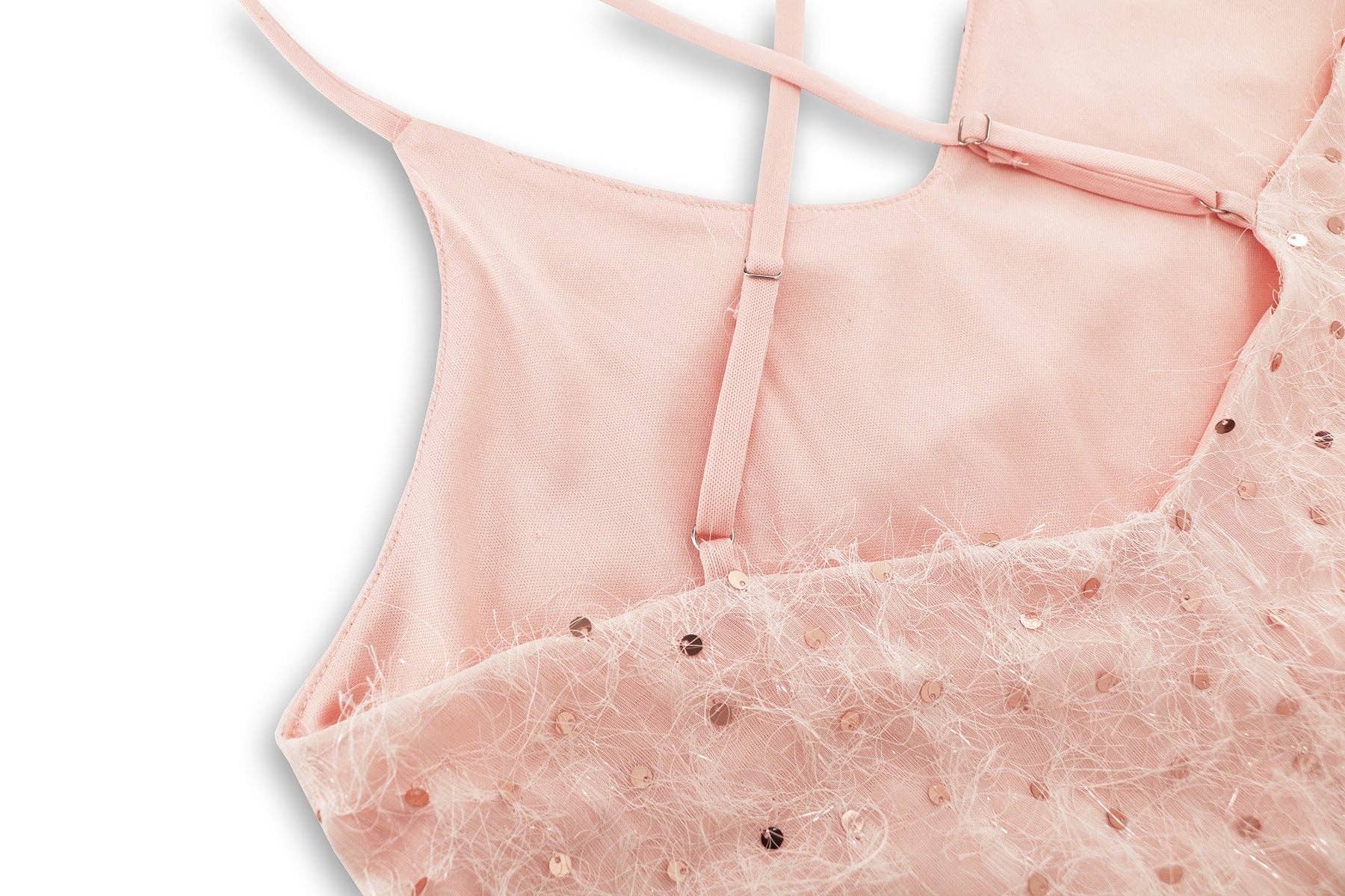 Marayn - Vendita all'ingrosso Vestito - Donna - Abito Mini con Paillettes a V Eleganza da Festa e Ballo27