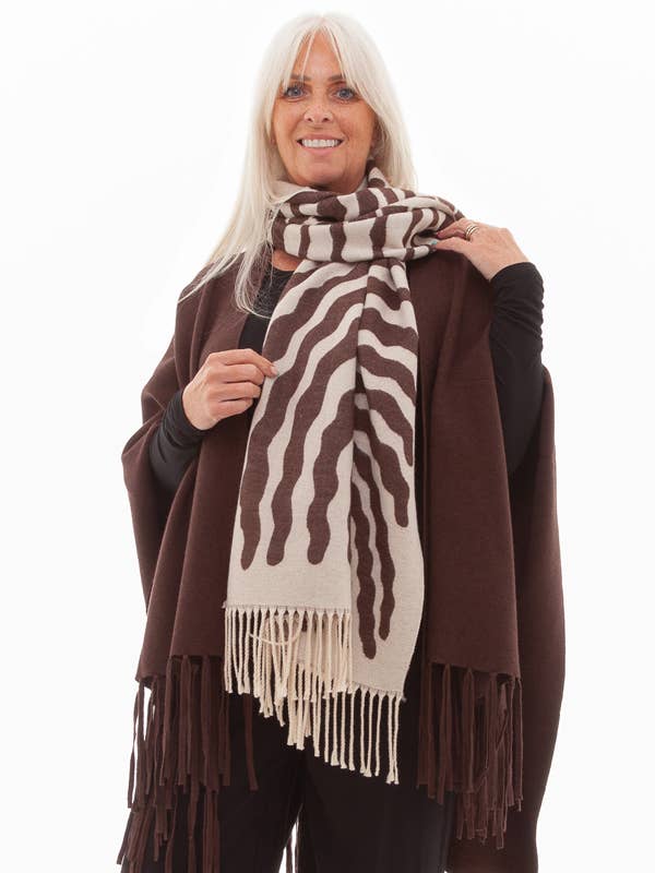 Tree Jacquard Doubleface Scarf for wholesale by DREAMS