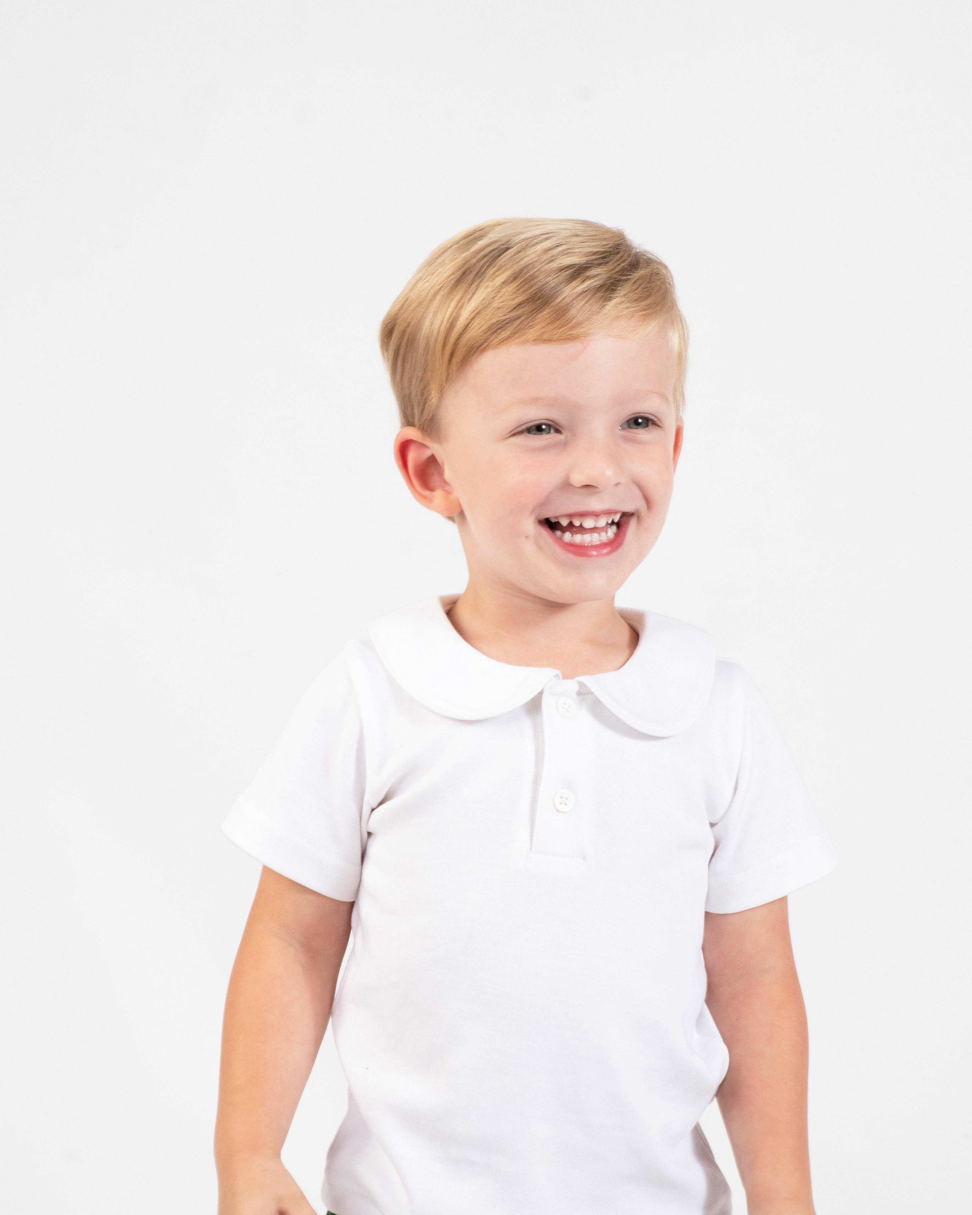 The Yellow Lamb - Vendita all'ingrosso Maglietta - Bambini - Camicia Peter PPC in bianco3
