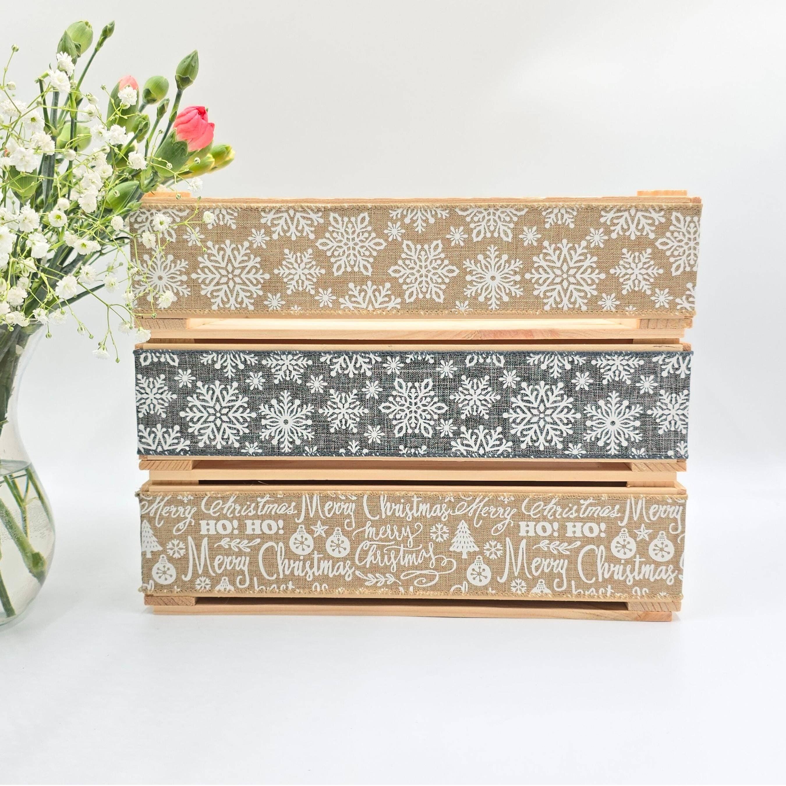 AboutWood - Vendita all'ingrosso Confezioni regalo - Cesto regalo di Natale, Scatola di vino vuota, Kit per creare il tuo cesto, Cesto regalo, Kit fai-da-te3