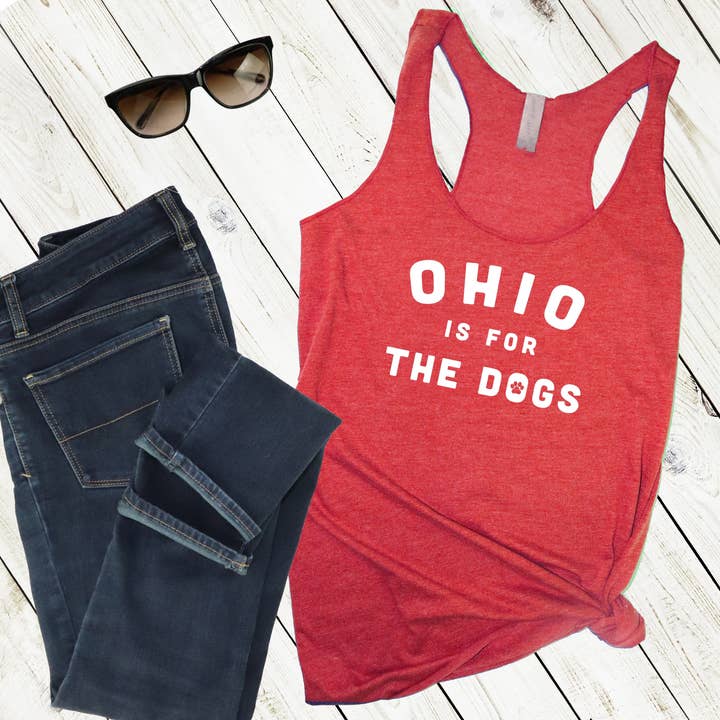 Ohio is for The Dogs Ladies Tank for wholesale by Mistakes on The Lake