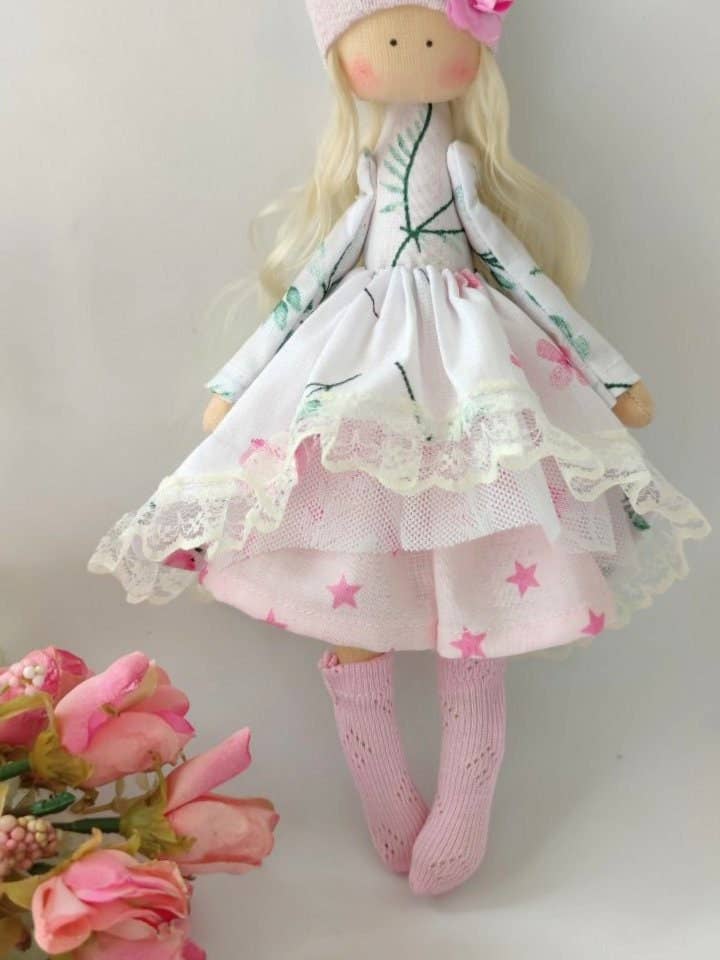 Doll, Cloth Doll, Handmade Doll, Soft Doll, Baby Doll, Fabric Dolls, Ragdoll, Nursery Decor, Art Doll, Tilda Doll, Pocket Doll, Rag Doll. for wholesale by ChernikovaNataliya