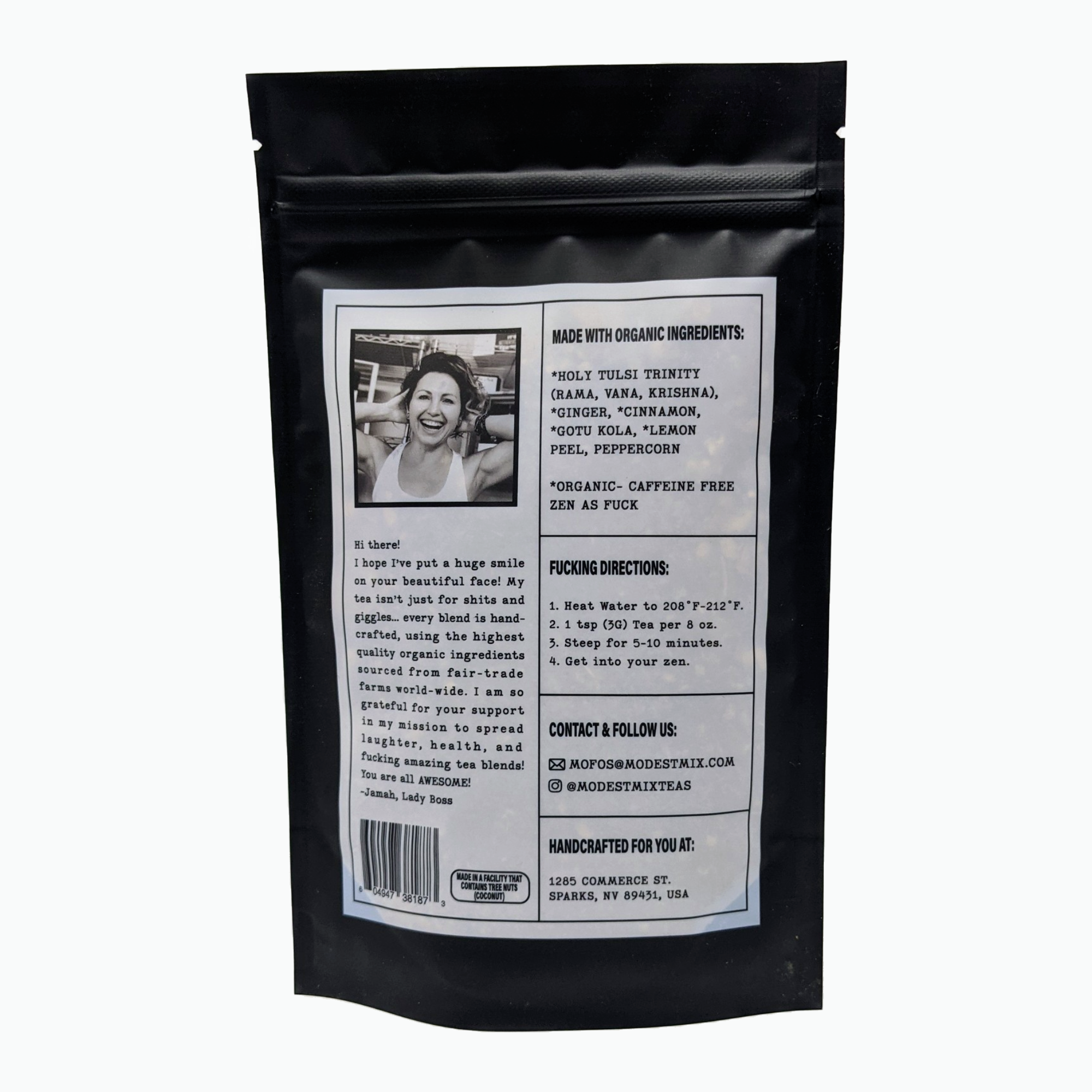 ModestMix Teas - Vendita all'ingrosso Tè sfusi - Zen As Fuck - Sacchetti da 2oz di foglie sfuse biologiche1