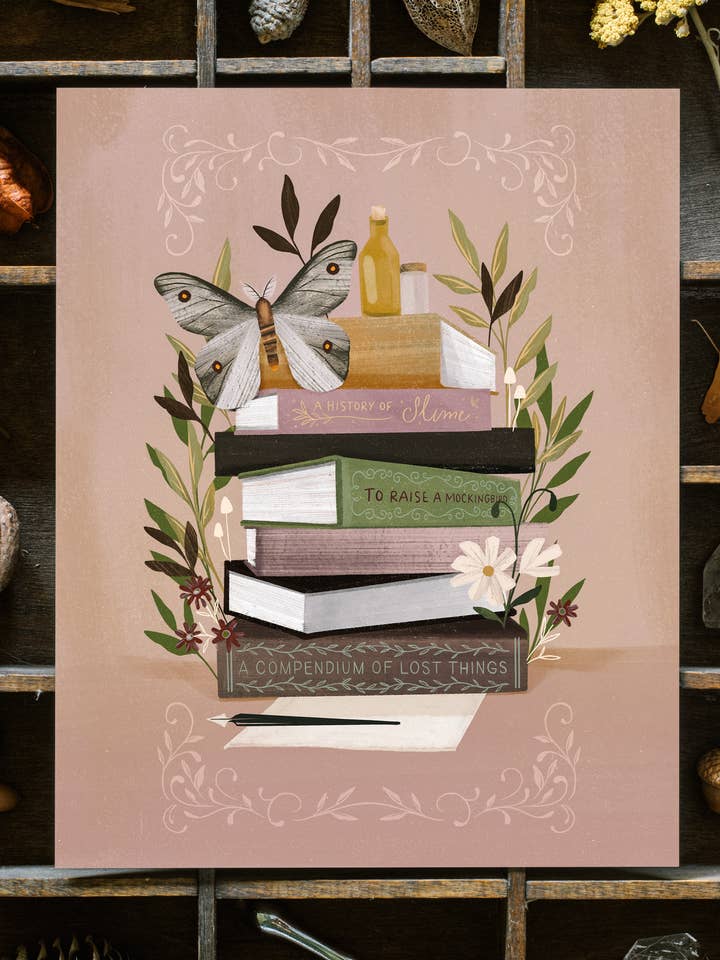 Art Print: Light Academia; 5x7, 8x10 for wholesale by Lantern Print Co.