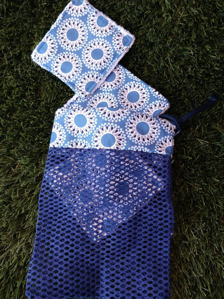 Blå Grå Solvask taske for engroshandel hos Coud deux fils